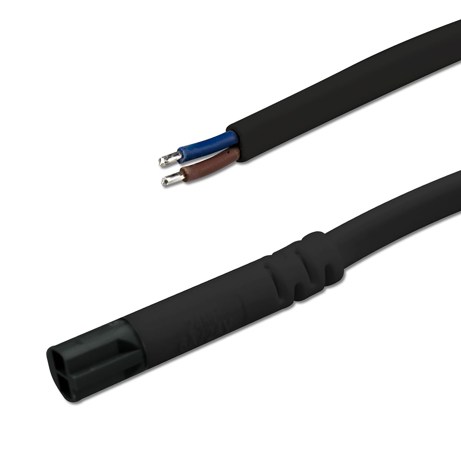 ISOLED Mini-Plug Anschlusskabel male, 1m, 2x0,75, IP54, schwarz, max. 48V/6A ISOLED Mini-Plug Anschlusskabel male, 1m, 2x0,75, IP54, schwarz, max. 48V/6A - 1