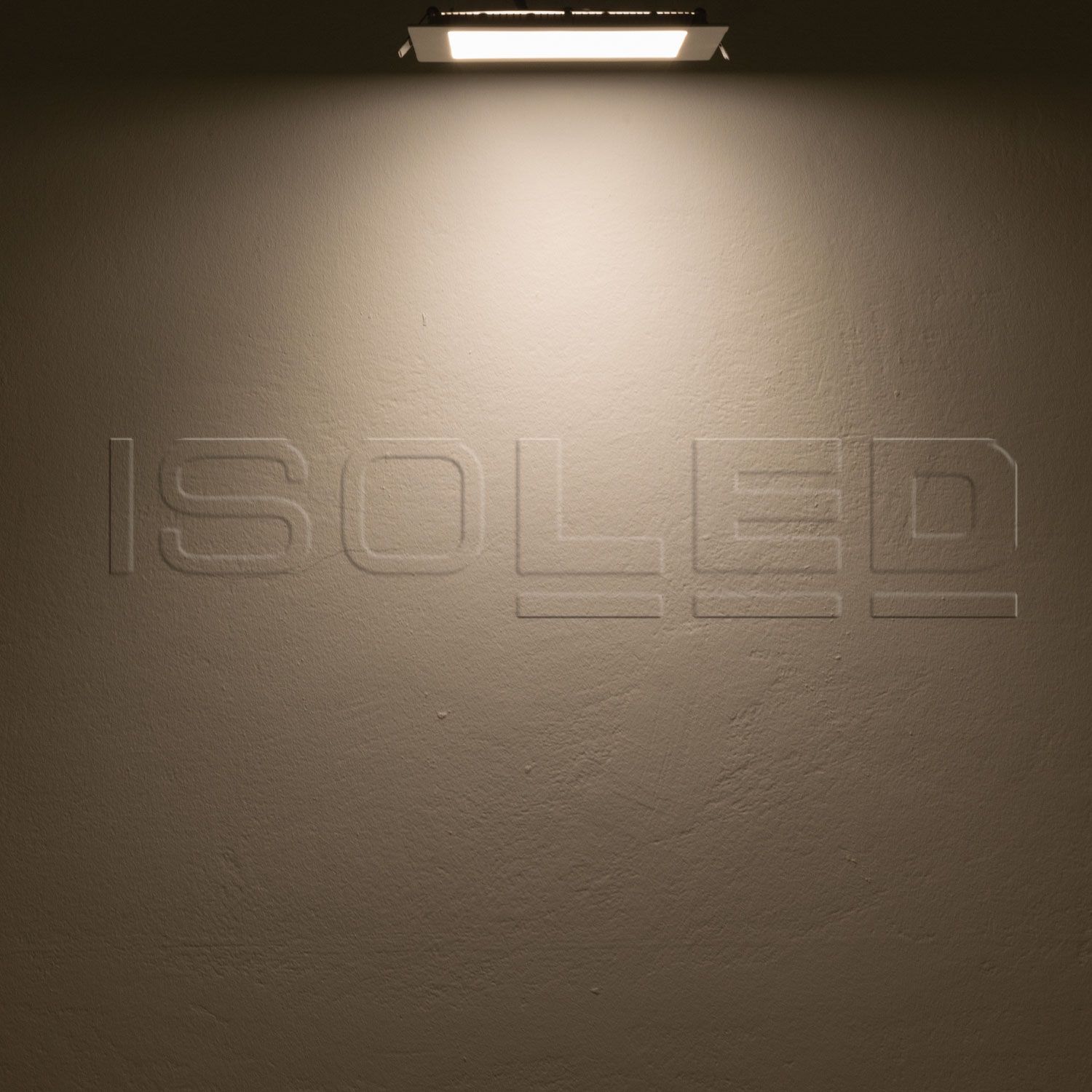 ISOLED LED Downlight, 9W, eckig, ultraflach, blendungsreduziert, weiß, warmweiß, dimmbar CRI90 - 4