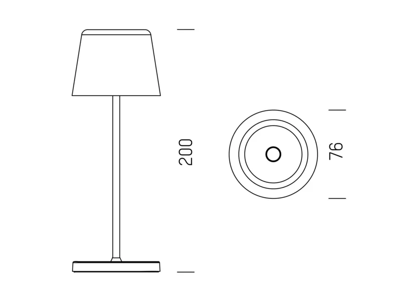 Molto Luce AESTA MINI T (anthrazit) - 2