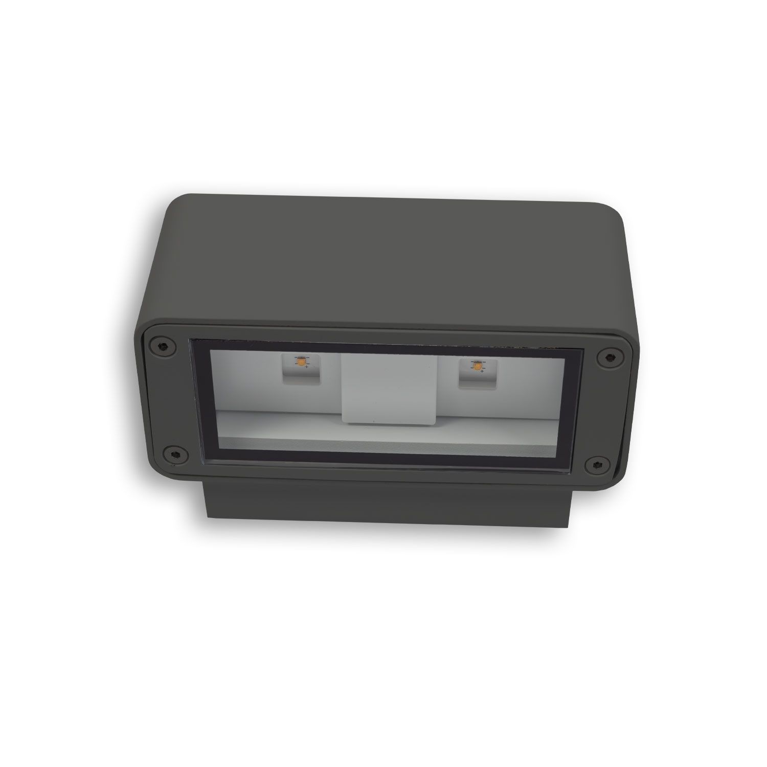 ISOLED LED Wandleuchte Up&Down 4x3W CREE, IP54, anthrazit, warmweiß - 2