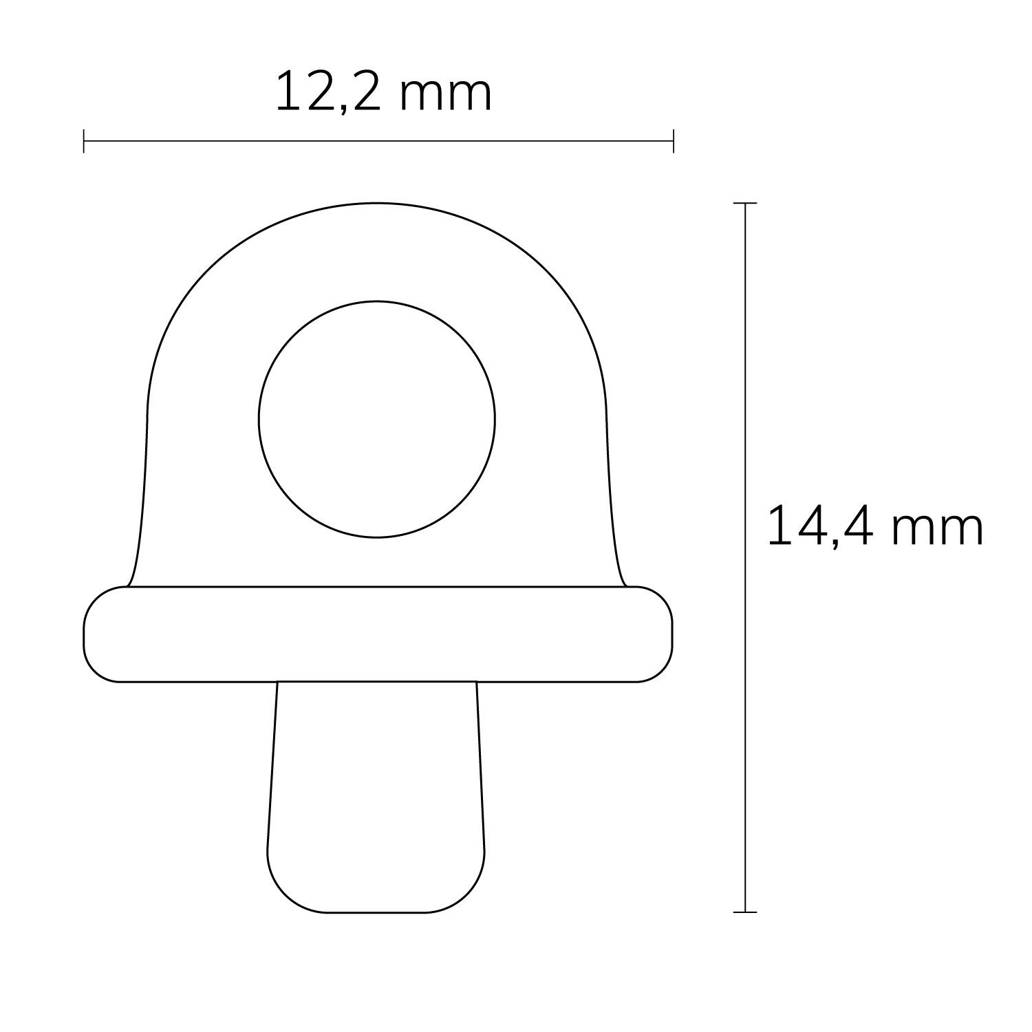 ISOLED Vorhangschienen-Stopper zur Feststellung des Vorhanglaufs - 3