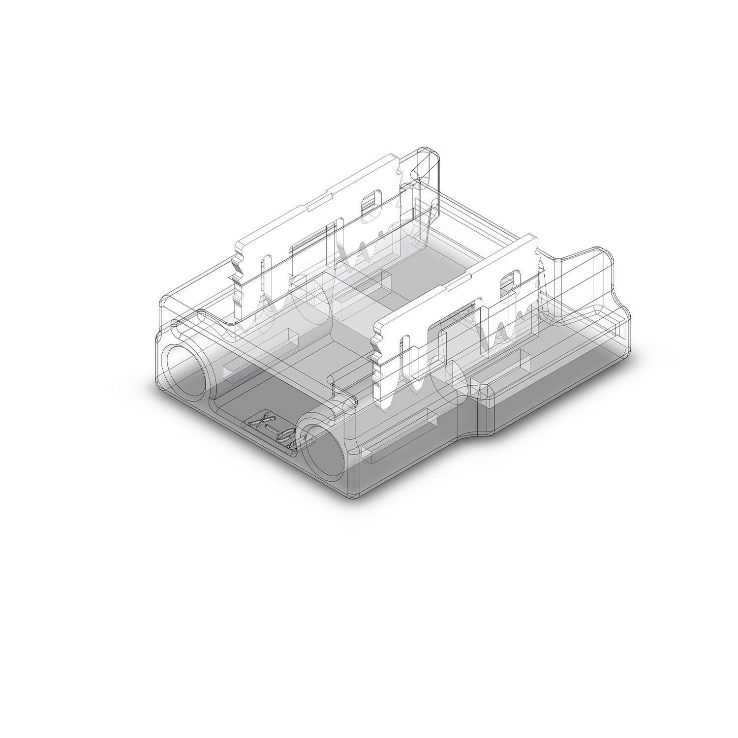 ISOLED Kontakt-Kabelanschluss (max. 5A/0,5qmm) K2-210 für 2-pol. IP20 Flexstripes mit Breite 10mm - 4