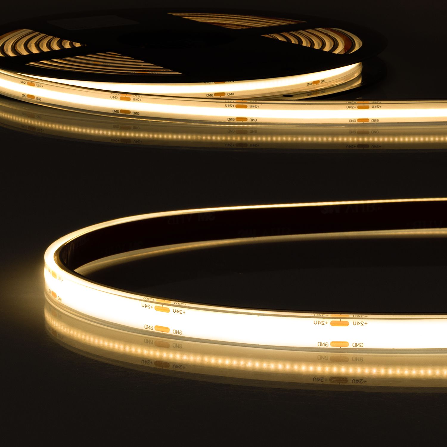 ISOLED LED AQUA COB927 Linear Flexband, 24V DC, 8W, IP68, 2700K, 5m Rolle, 480LED/m ISOLED LED AQUA COB927 Linear Flexband, 24V DC, 8W, IP68, 2700K, 5m Rolle, 480LED/m - 1