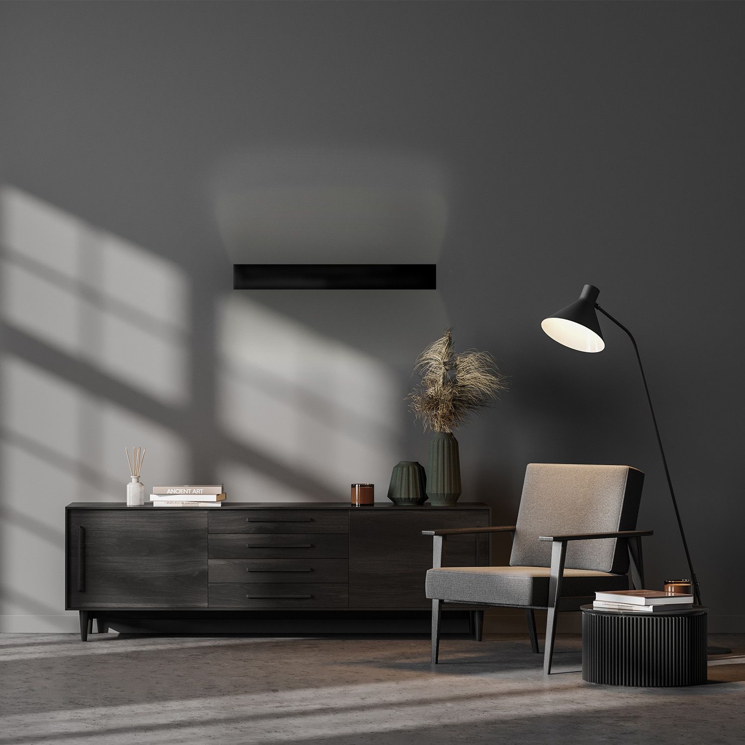 ISOLED LED Wandleuchte Linear Up&Down 900, 910mm, 30W, IP40, schwarz, warmweiß - 6