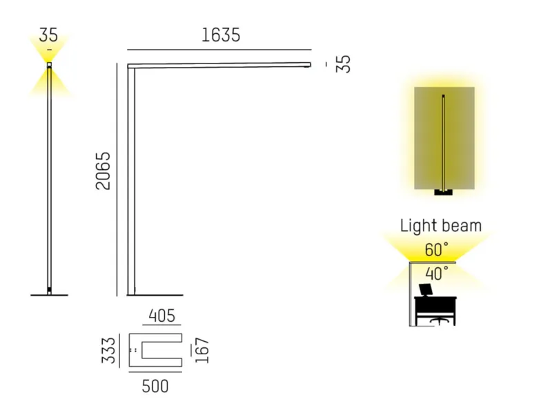 Molto Luce LENS SINGLE F (weiß) - 2
