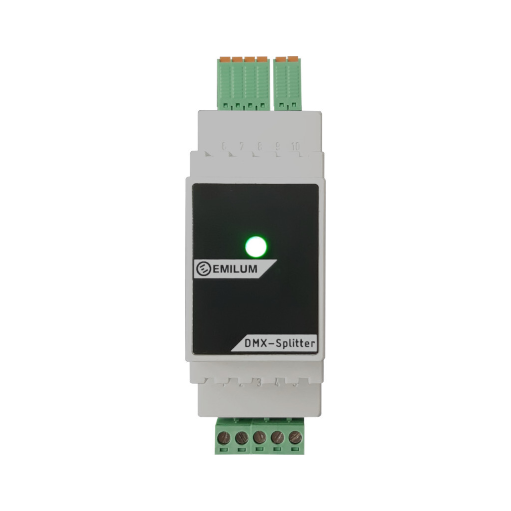 Emilum DMX, RS485, 4-Port Splitter (Booster) Unidirektional Emilum DMX, RS485, 4-Port Splitter (Booster) Unidirektional - 1