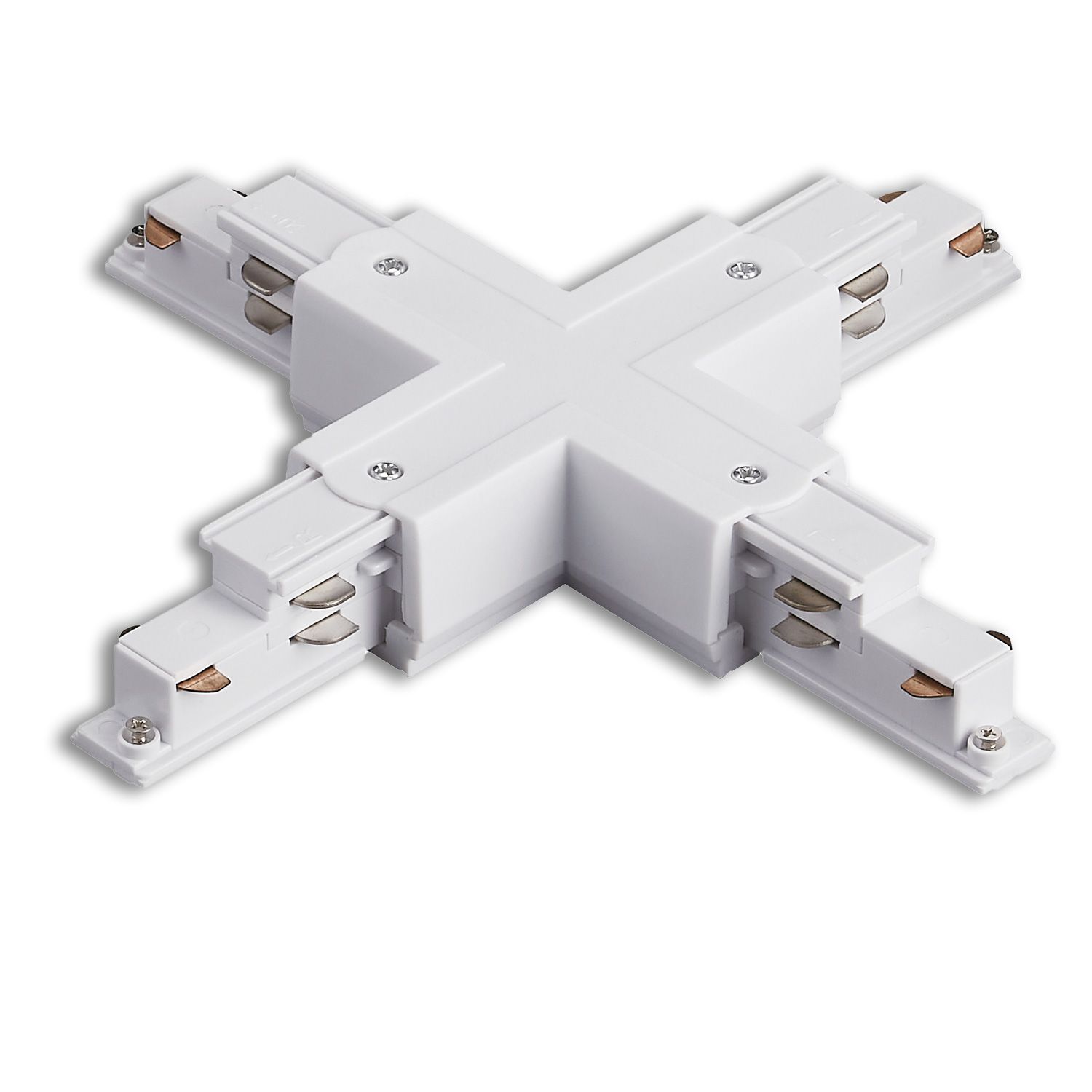 ISOLED 3-Phasen DALI X-Verbinder für Aufbauschiene, weiß ISOLED 3-Phasen DALI X-Verbinder für Aufbauschiene, weiß - 1