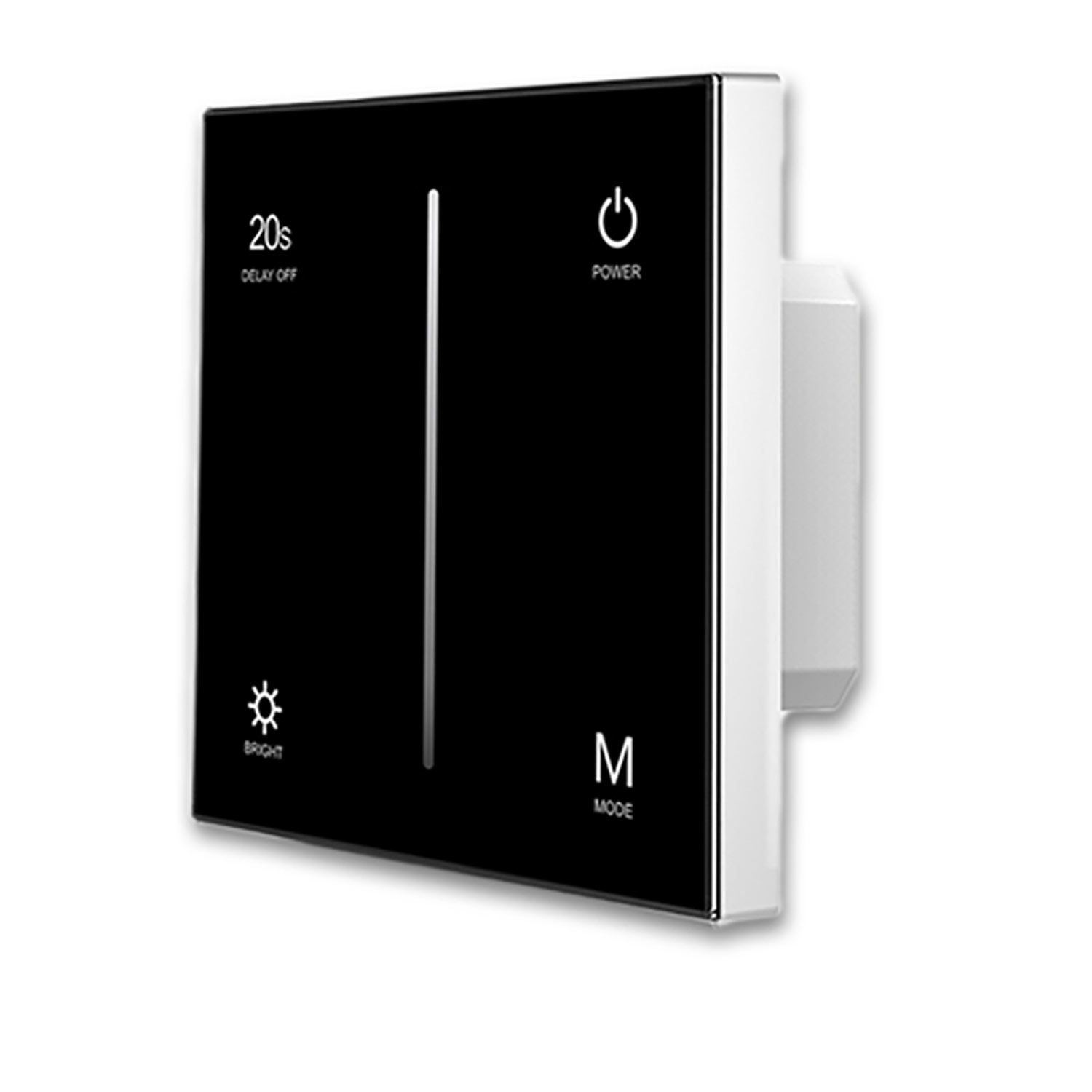 ISOLED Sys-Pro 1 Zone Touch/Funk-Dimmer 230V schwarz, 360VA, Phasenan-/Abschnitt wählbar - 1