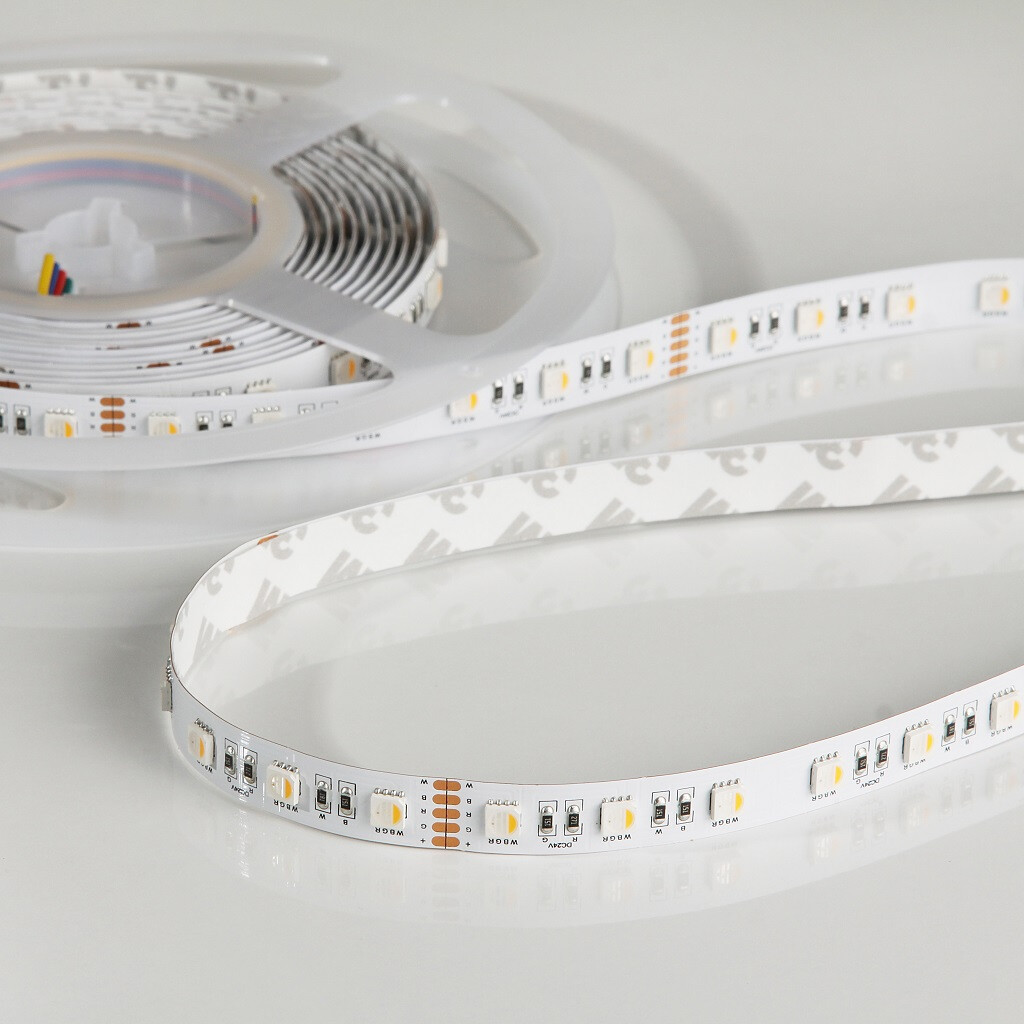 Emilum Flex Stripe 24V, 19.2W, RGBW/3000K, CRI90, 60LED, IP20, 12mm - Produktbild 7