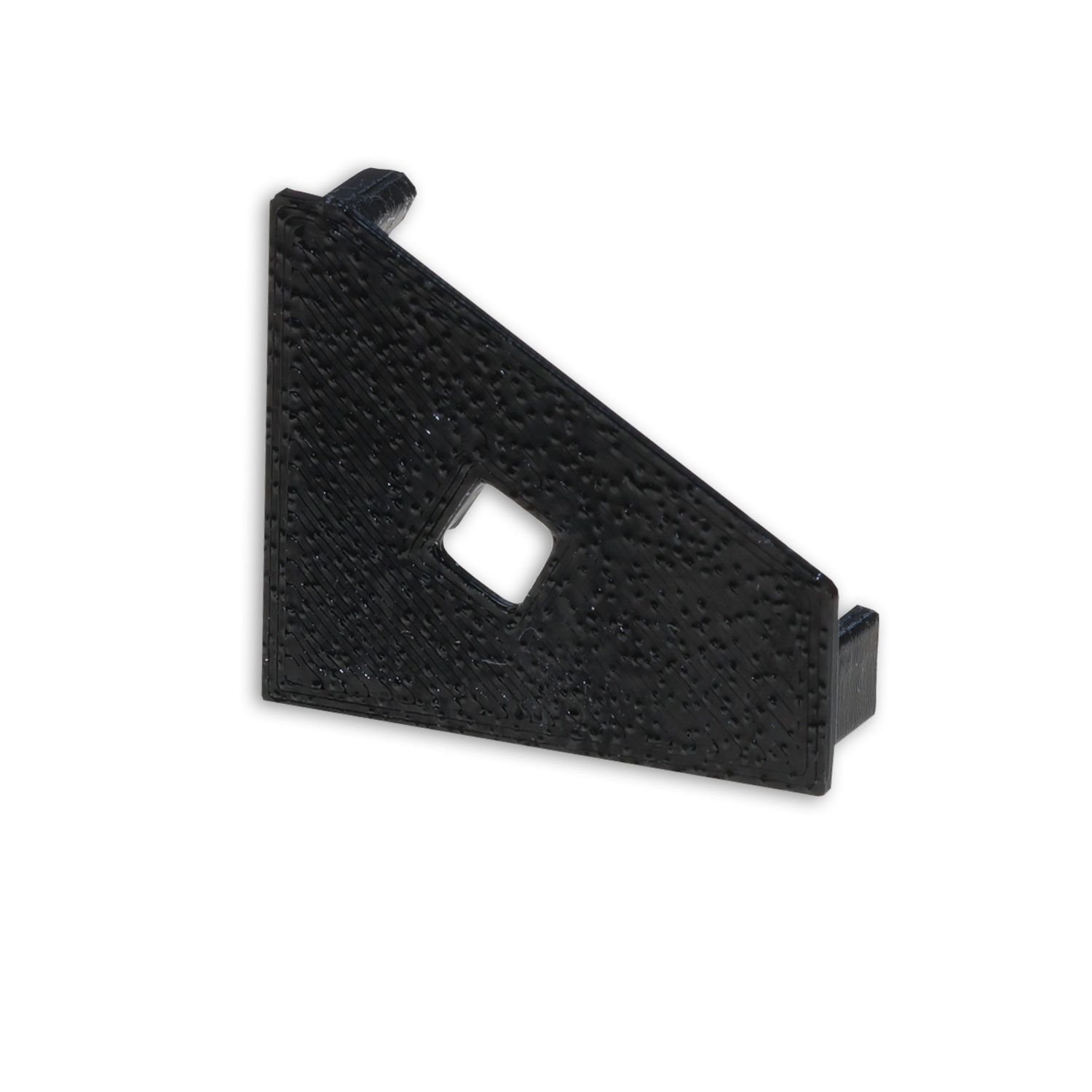 ISOLED Endkappe EC111L schwarz für Profil CORNER18 mit Kabeldurchführung, links 1 STK - 1