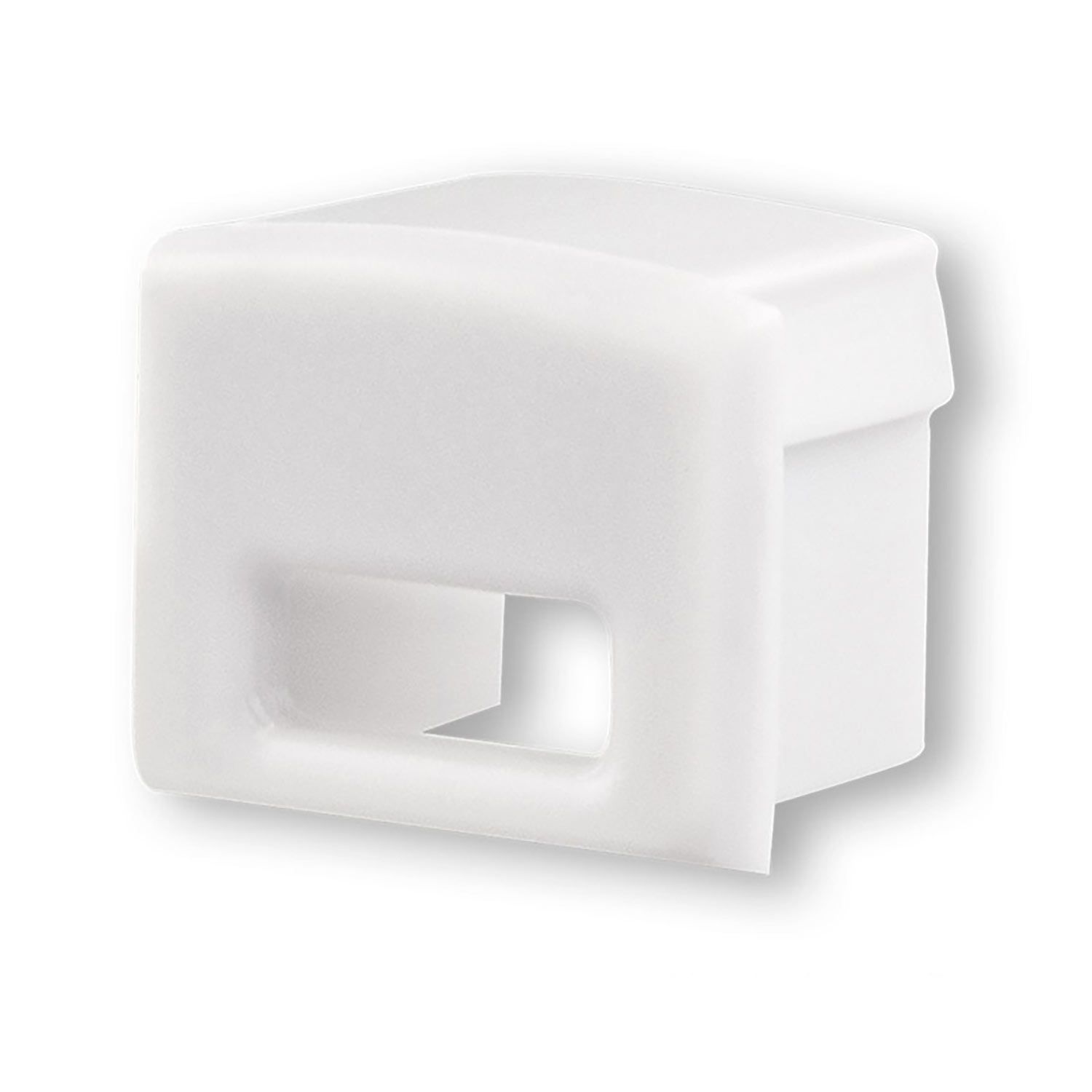 ISOLED Endkappe EC5W weiß für Profil SURF12 mit Kabeldurchführung, 1 STK ISOLED Endkappe EC5W weiß für Profil SURF12 mit Kabeldurchführung, 1 STK - 1
