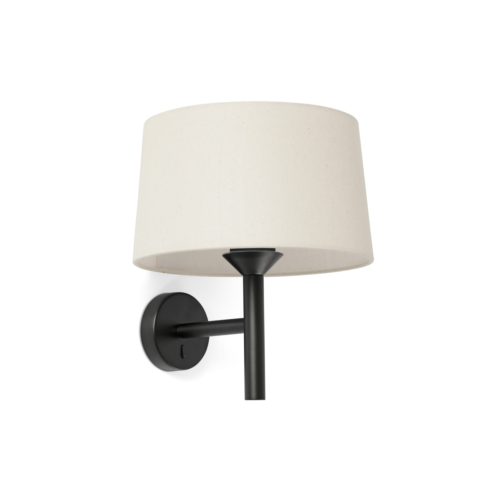 Faro WINDSOR Schwarze/Leinen Wandleuchte Faro WINDSOR Schwarze/Leinen Wandleuchte - Produktbild 1