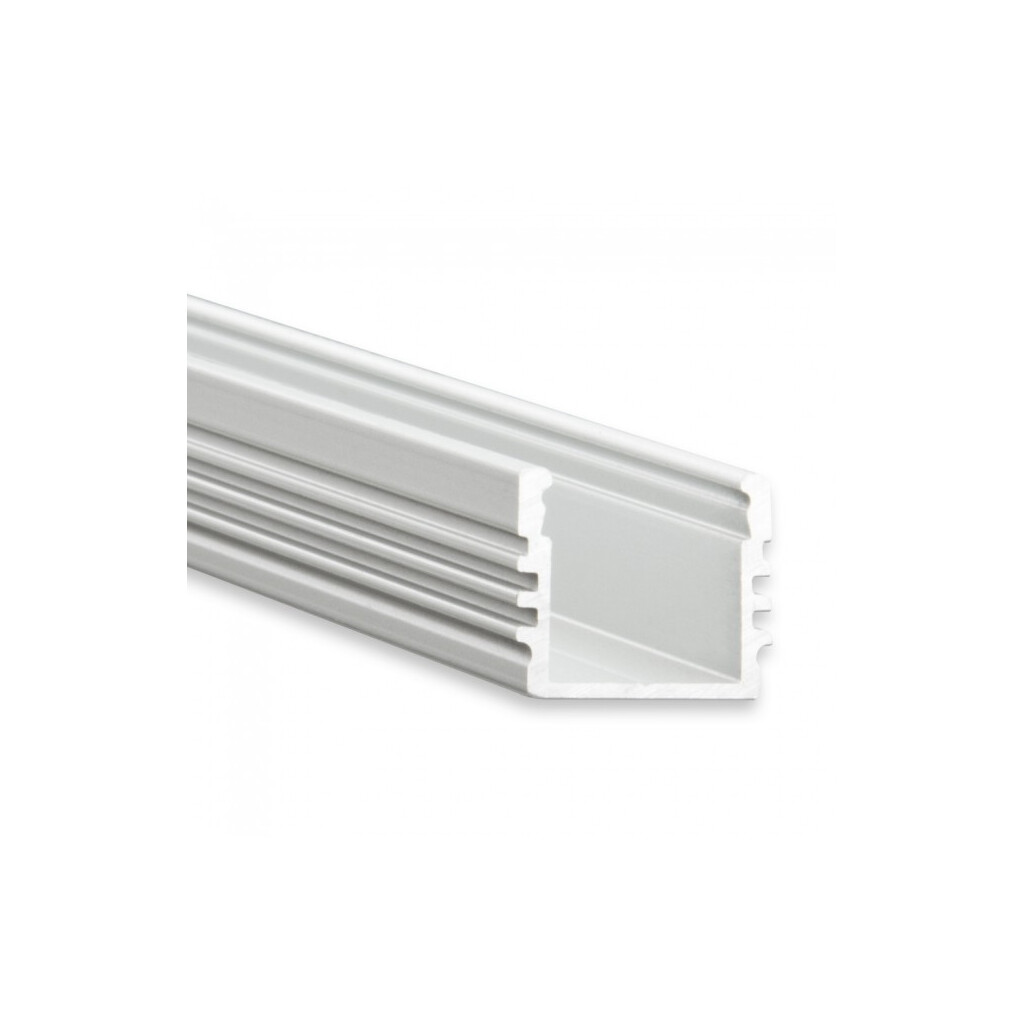 Emilum PL2 LED AUFBAU-Profil 200 cm, hoch, LED Stripes max. 12 mm - Produktbild 1