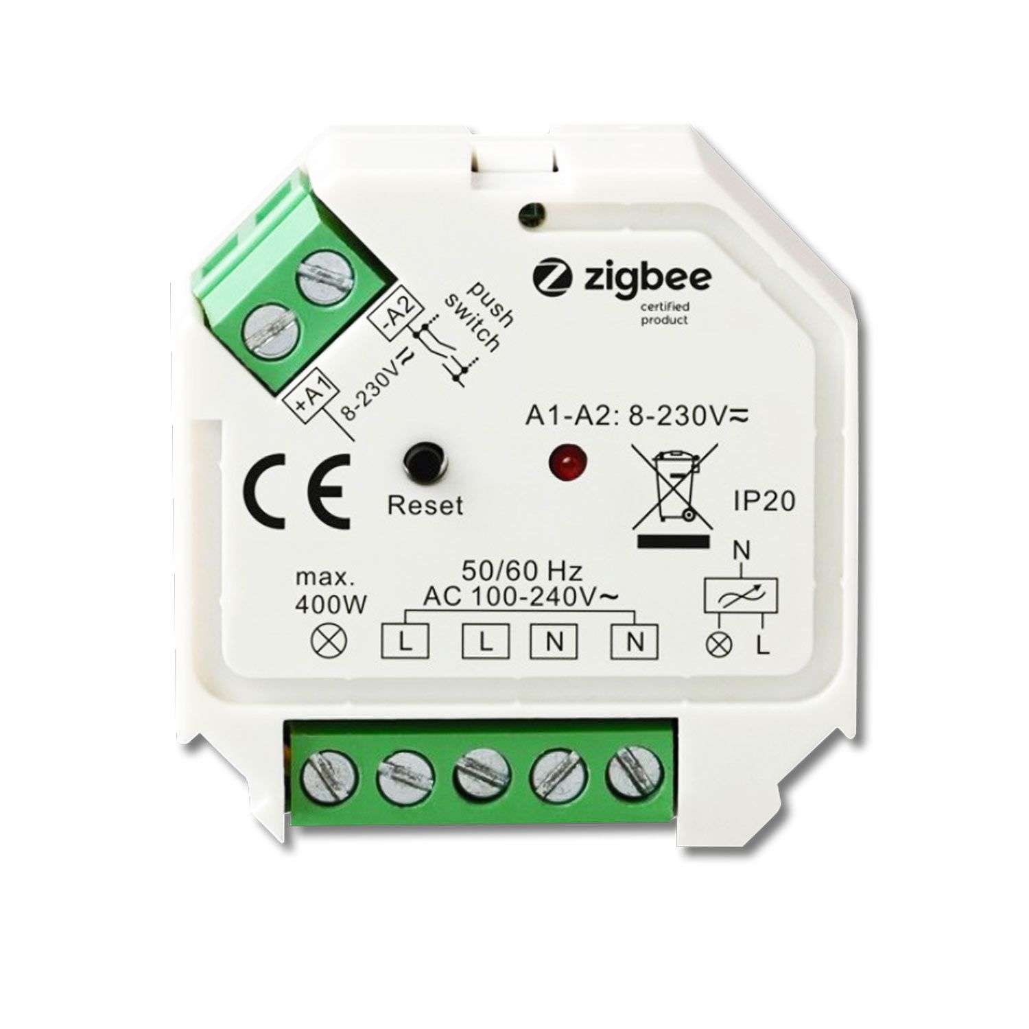 ISOLED ZigBee 3.0/Push Universal Triac-Dimmer 230V, 200VA - 1