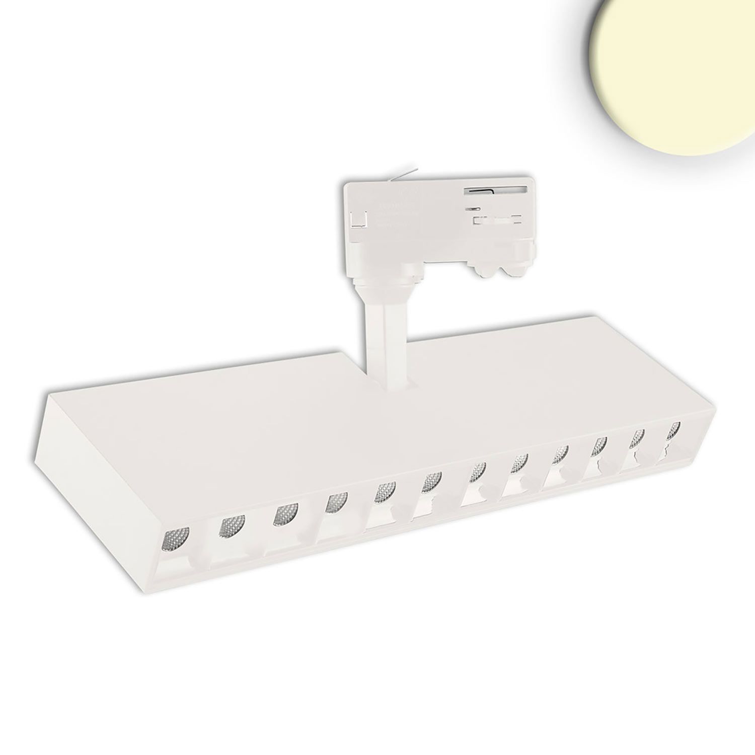 ISOLED 3-Phasen Raster-Schienenstrahler, 35W, 45°, weiß matt, 3000K ISOLED 3-Phasen Raster-Schienenstrahler, 35W, 45°, weiß matt, 3000K - 1