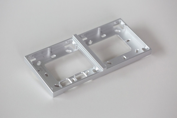 Loxone Montagerahmen 2-fach Silber - 2