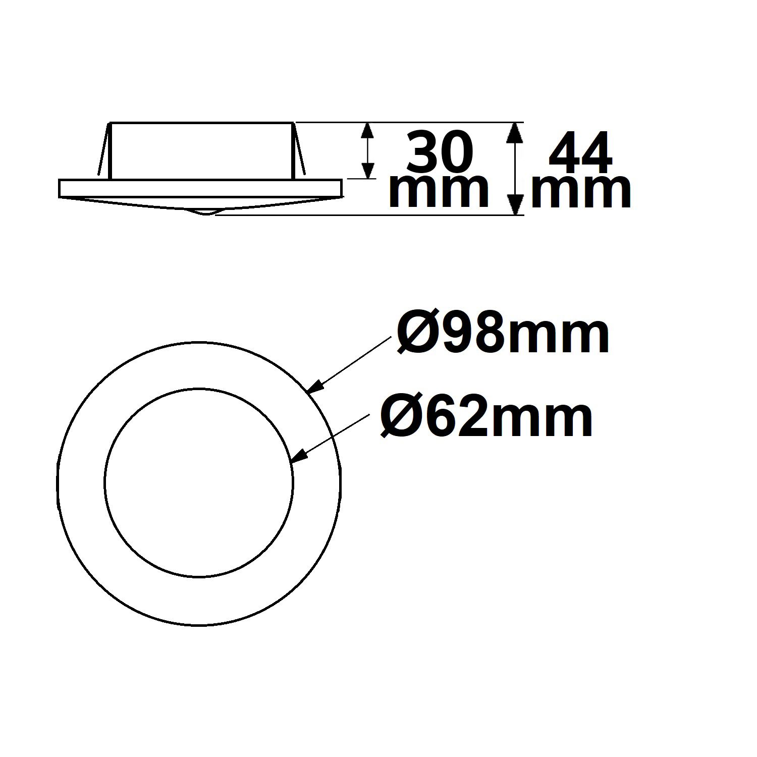 ISOLED DALI-2 Master PIR Einbau-Präsenzsensor, weiß, Erfassungsbereich 3m, Versorgung via DALI-Bus Spannung - 3
