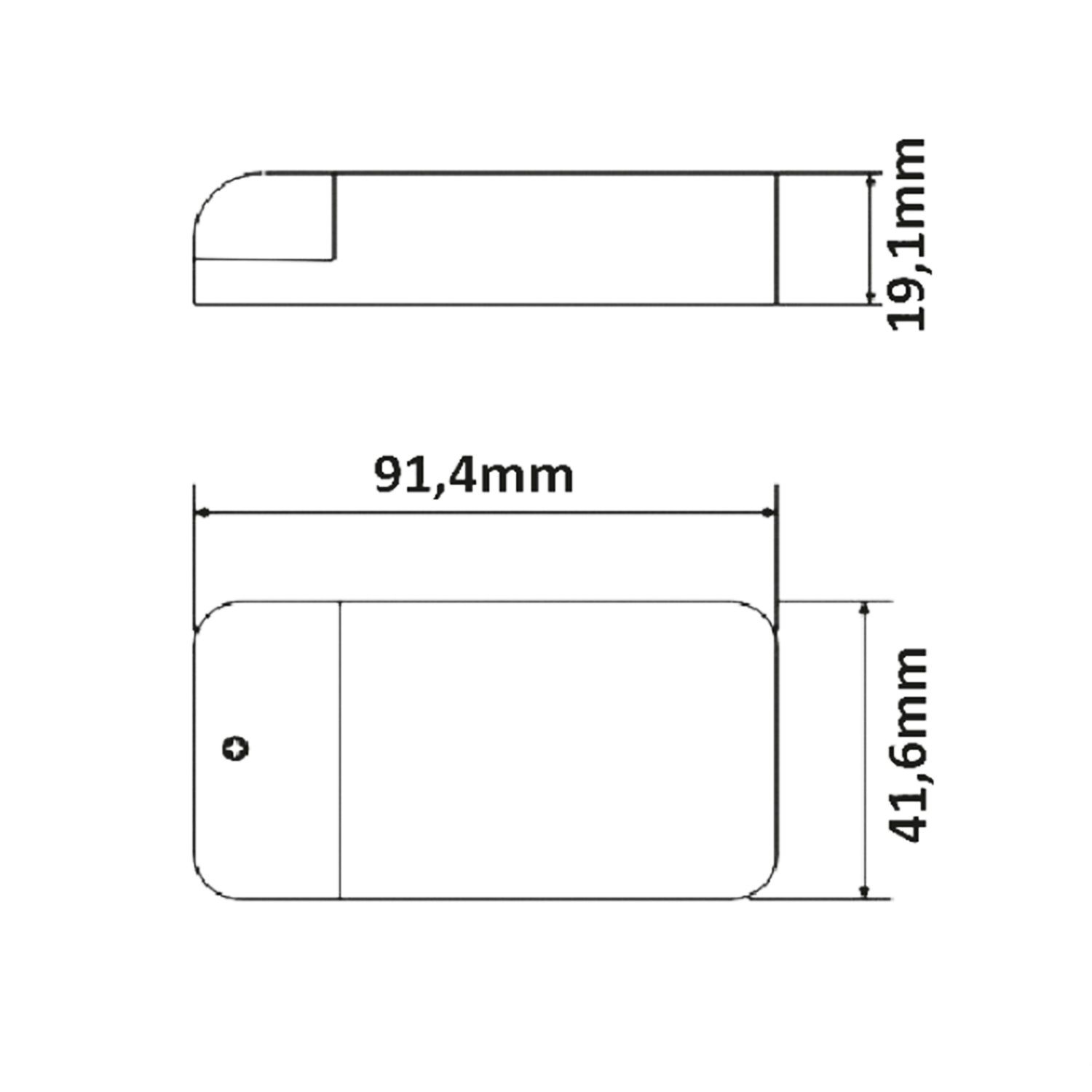 ISOLED LED Trafo MiniAMP 24V/DC, 0-30W, 200cm Kabel mit Flachstecker, sekundär 2 female Buchsen - 3
