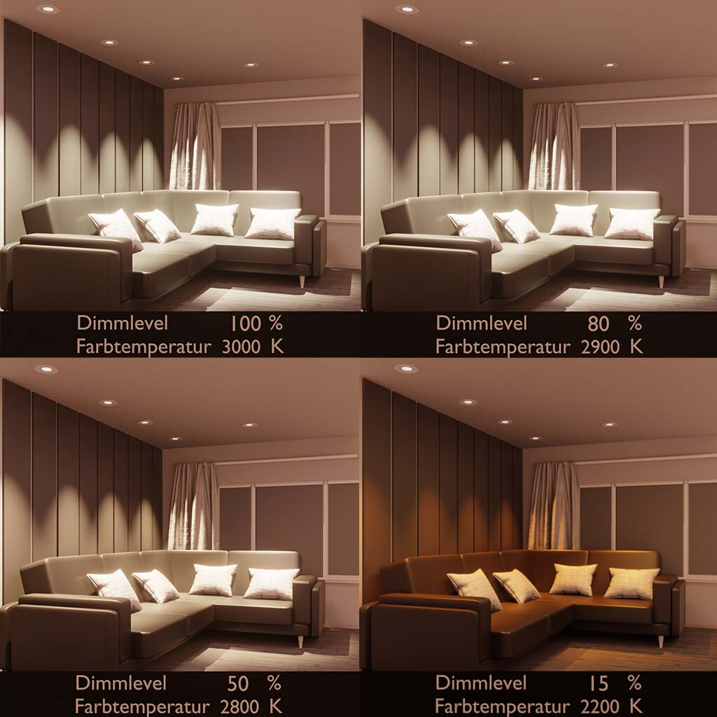 Emilum LED-Swing Spot 24V, 5W, Dim to Warm, 3000K-2200K, CRI90 - 3