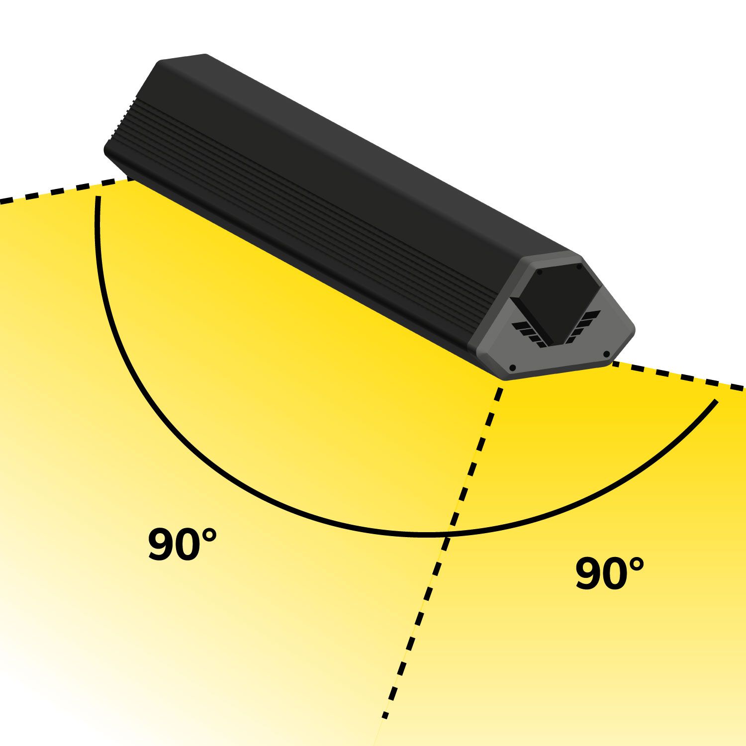 ISOLED LED Hallenleuchte LN 150W, 90°, IP65, 1-10V dimmbar, kaltweiß - 1
