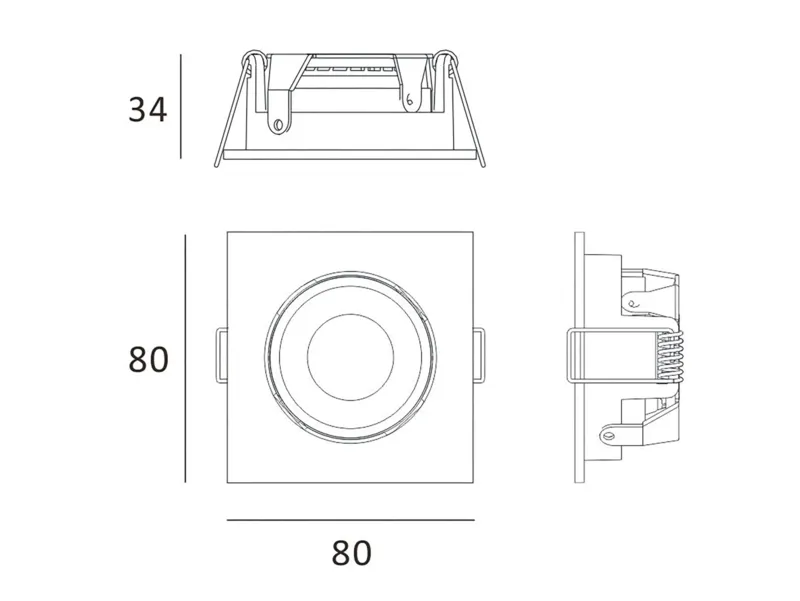 Molto Luce AGON FLAT SQUARE (weiß) - Produktbild 2