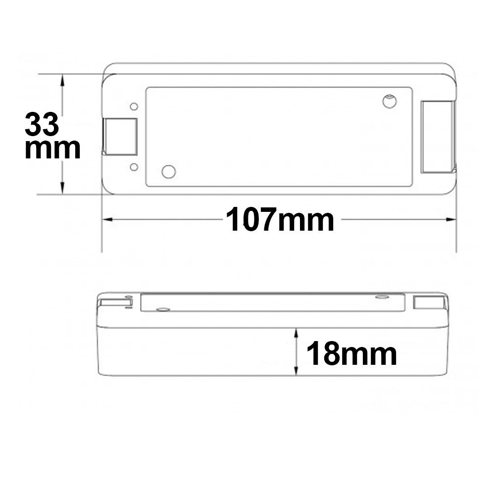 ISOLED Sys-Pro Push/Funk Mesh PWM-Dimmer, 1 Kanal, 5-36V DC 8A - 2