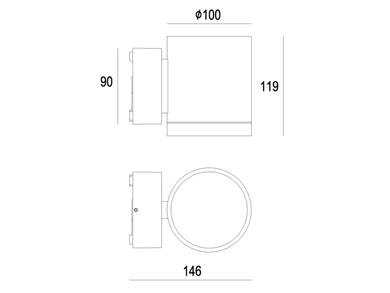 Molto Luce FORIS ROUND W (anthrazit) - 2