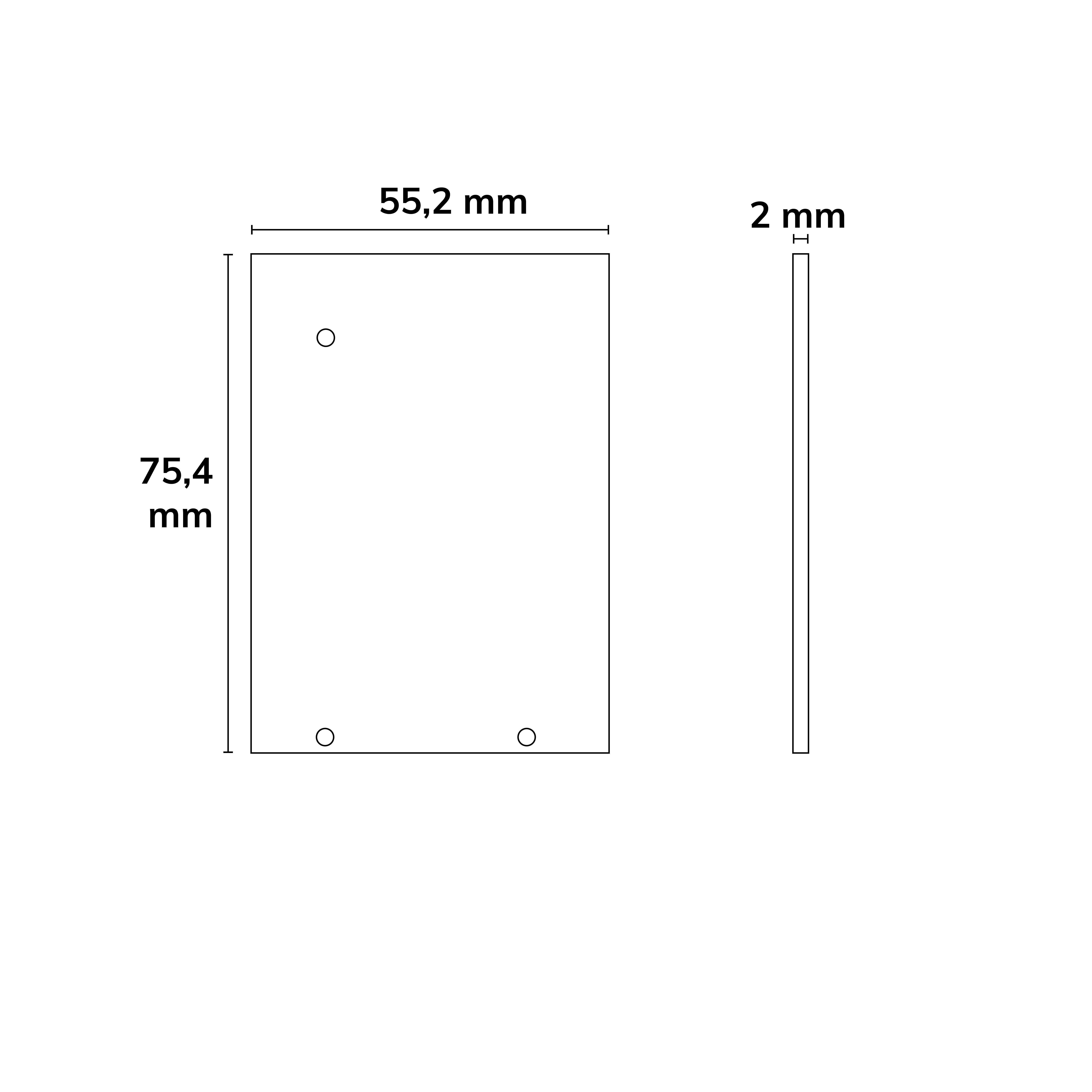 ISOLED Endkappe Alu EC127 für Curtain10 ONE mit VISOR, 1 Paar (links & rechts), weiß - 2