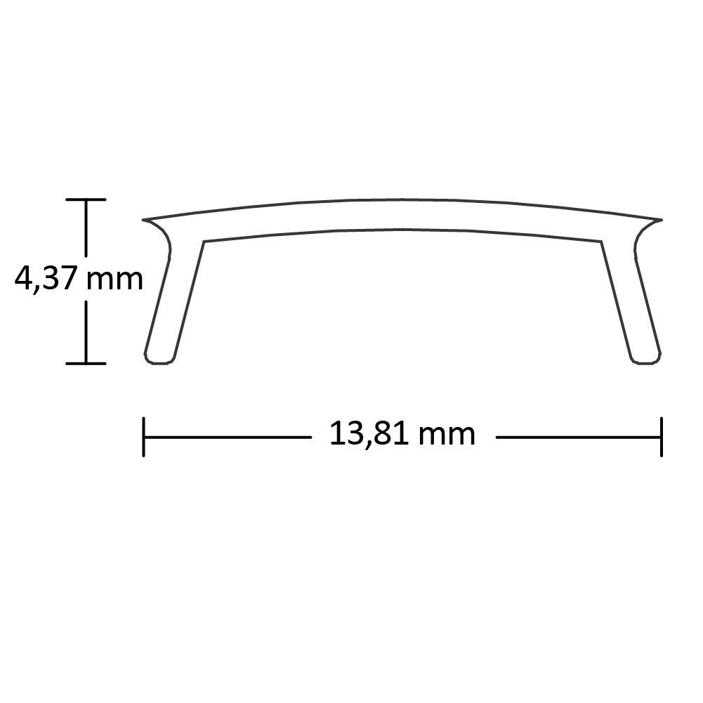 ISOLED Abdeckung COVER1 opal/satiniert 300cm - 2