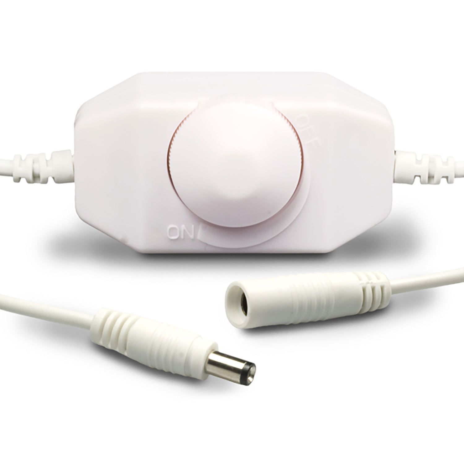 ISOLED LED Dreh-Controller (Dimmer) weiß, 2A, max. 48 Watt, Rundstecker Anschluss ISOLED LED Dreh-Controller (Dimmer) weiß, 2A, max. 48 Watt, Rundstecker Anschluss - 1