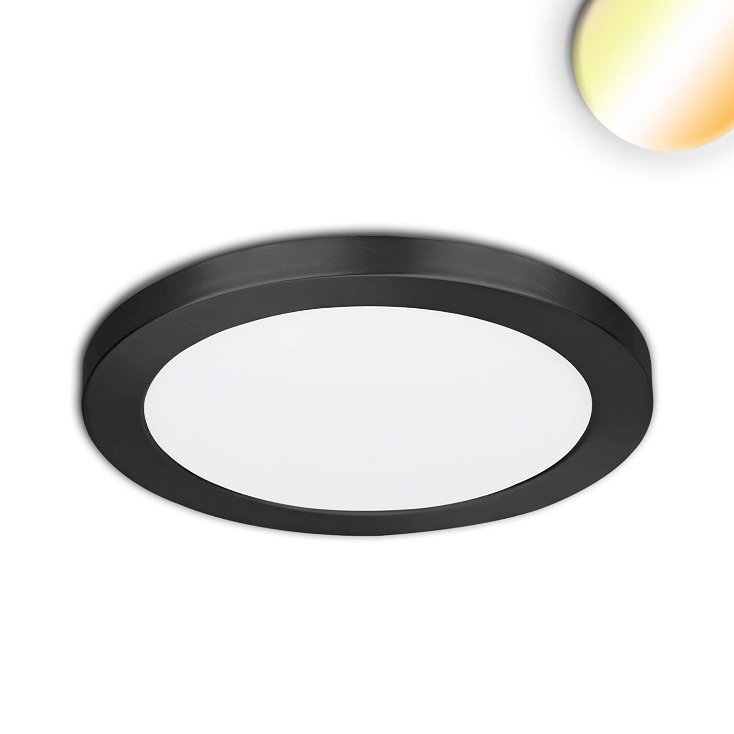 ISOLED LED Aufbau/Einbauleuchte Slim Flex, 12W, schwarz, ColorSwitch 3000|3500|4000K ISOLED LED Aufbau/Einbauleuchte Slim Flex, 12W, schwarz, ColorSwitch 3000|3500|4000K - 1