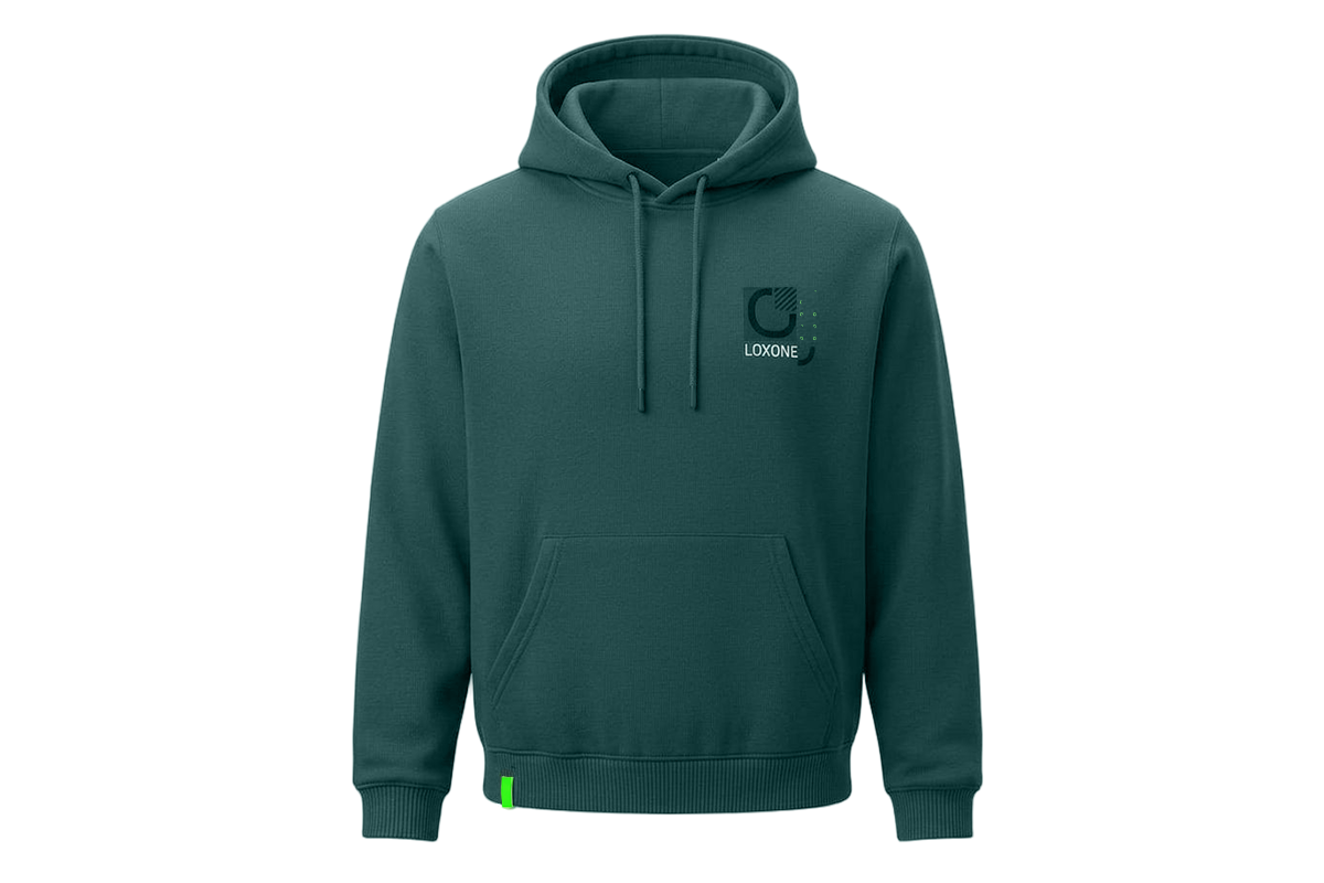 Loxone Hoodie Herren Lifestyle Dunkelgrün L Loxone Hoodie Herren Lifestyle Dunkelgrün L - 1