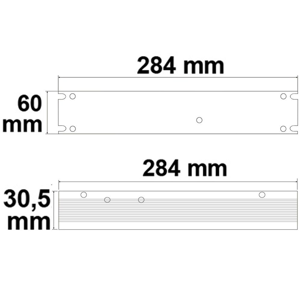 ISOLED LED Trafo 24V/DC, 0-300W, Gitter, flach - 2