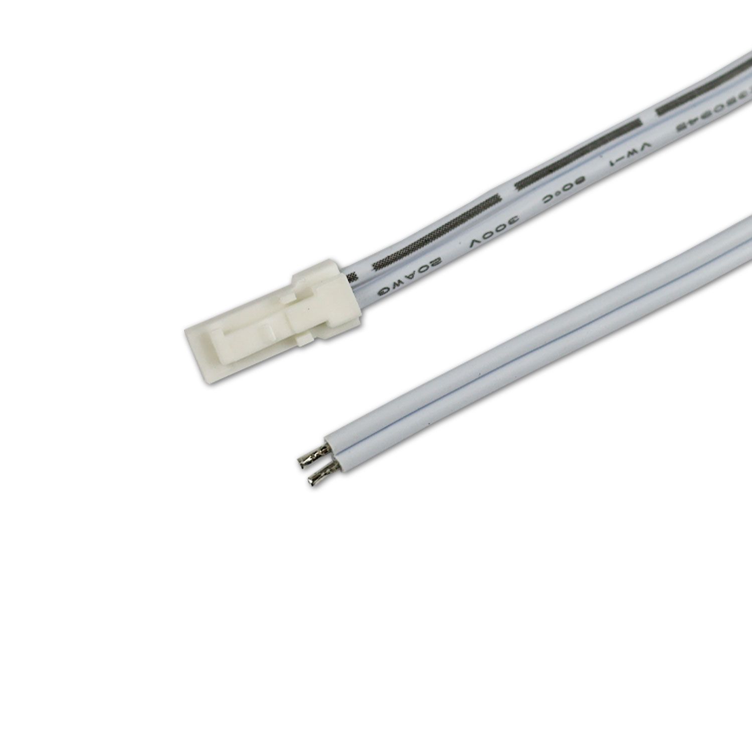 ISOLED MiniAMP Anschlussstecker male, 100cm, 2-polig, weiß, max. 3A - 1
