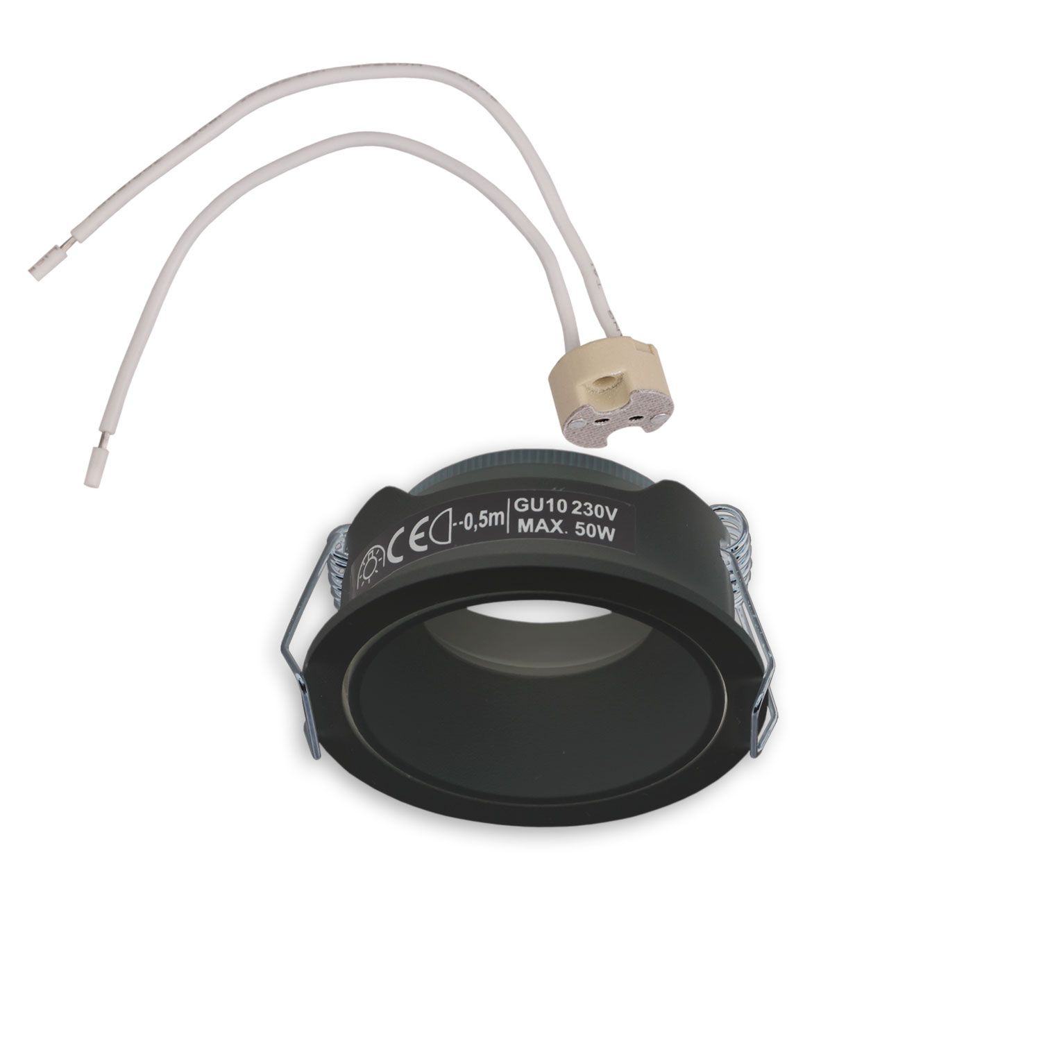 ISOLED Einbaurahmen für MR11/GU10 Mini Spots, rund, schwarz - 4
