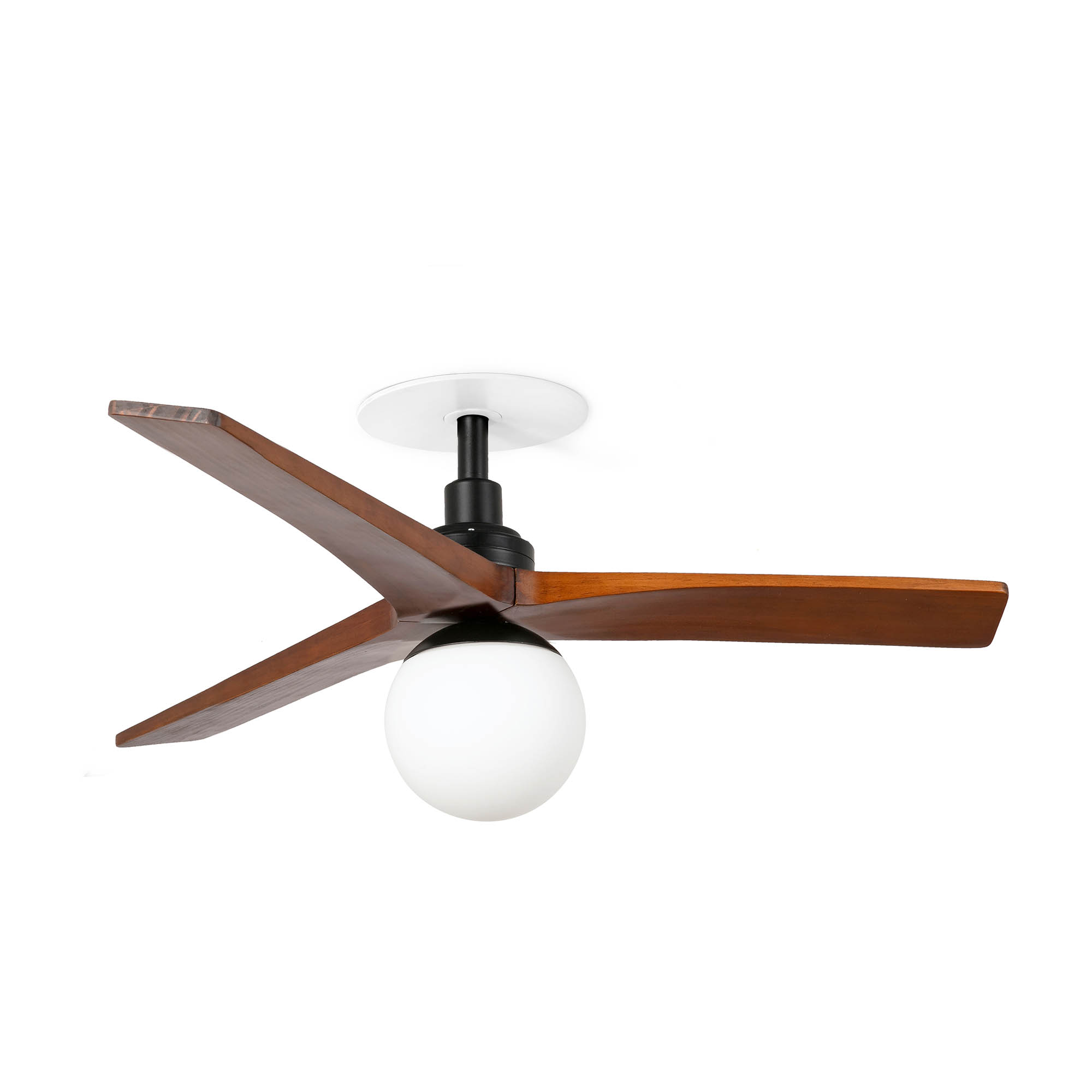 Faro KLIM RECESSED S Ventilator schwarz/Nussbaum E27 - Produktbild 1
