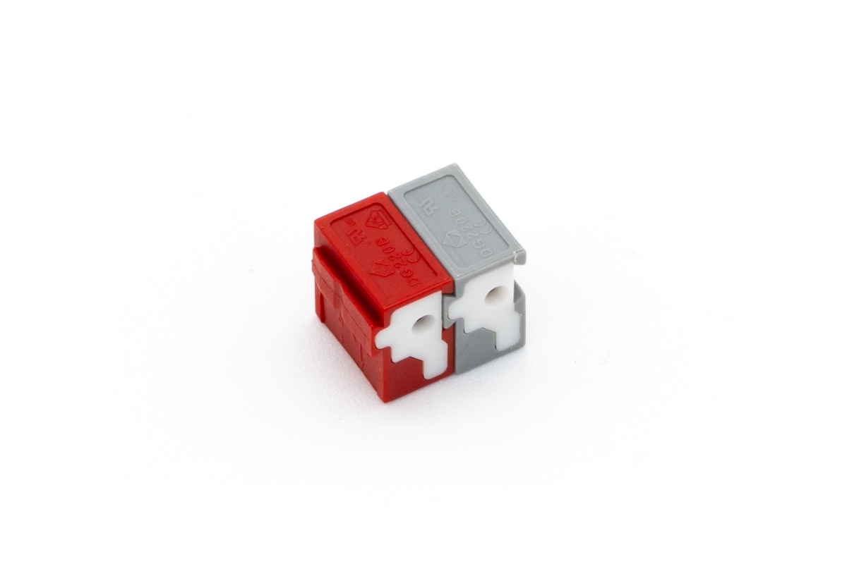 Loxone Push-Steckklemme rot/grau (KNX Extension) - Produktbild 1