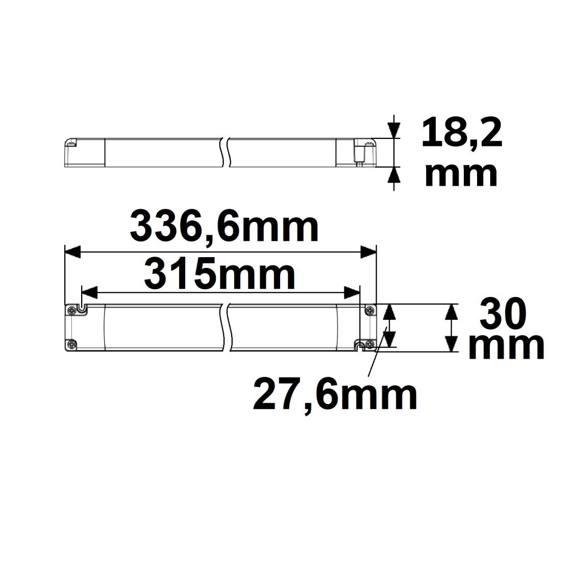 ISOLED LED CCT PWM-Trafo 24V/DC, 0-100W, 2 Kanal, ultraslim, Push/DALI-2 DT8 dimmbar, SELV - 2