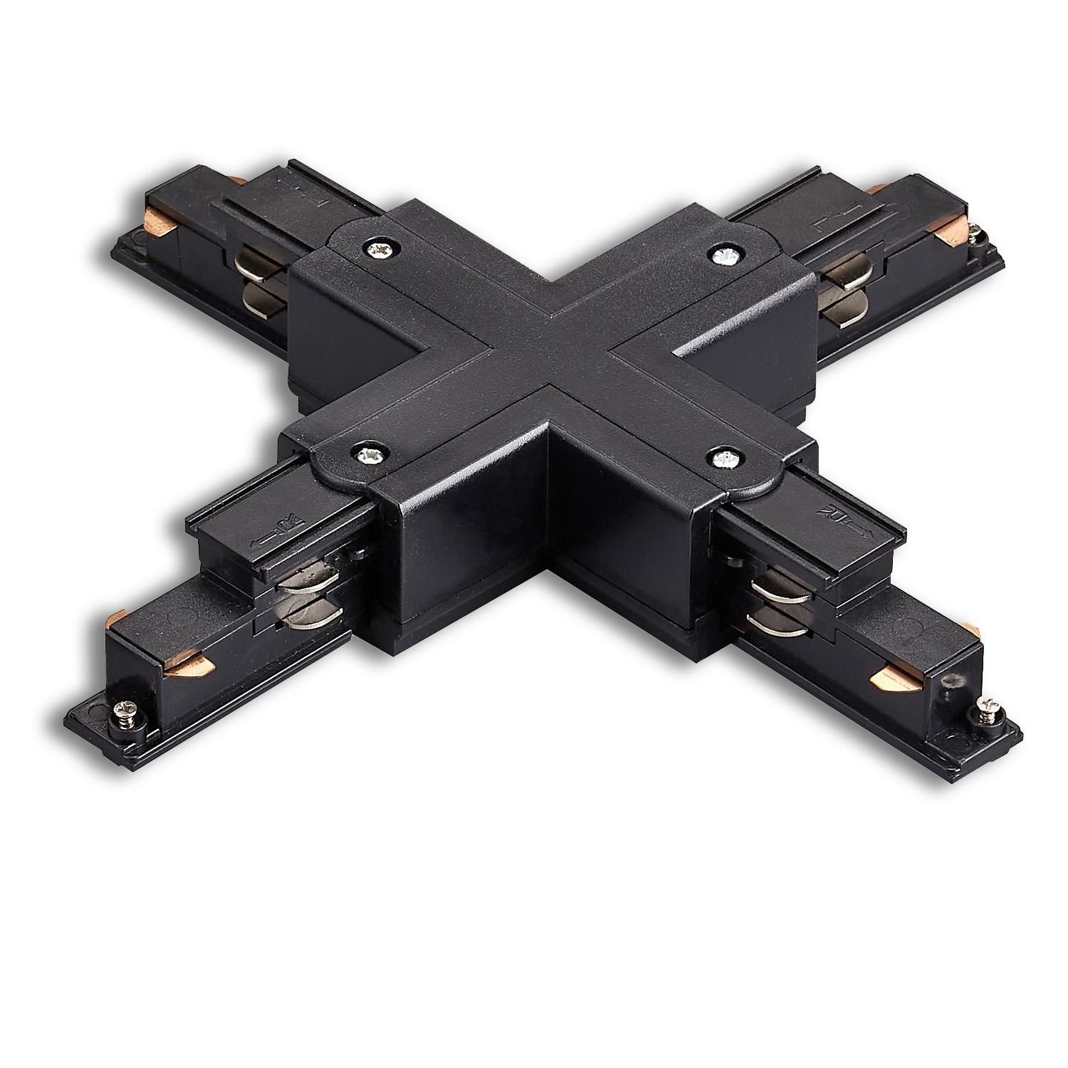 ISOLED 3-Phasen DALI X-Verbinder für Aufbauschiene, schwarz ISOLED 3-Phasen DALI X-Verbinder für Aufbauschiene, schwarz - 1
