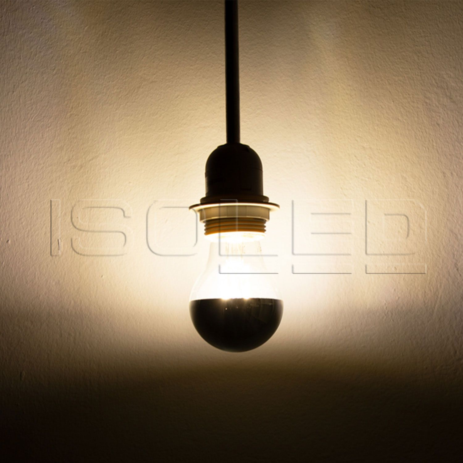 ISOLED E27 LED Spiegelkopf, 4W, klar, warmweiß - 4