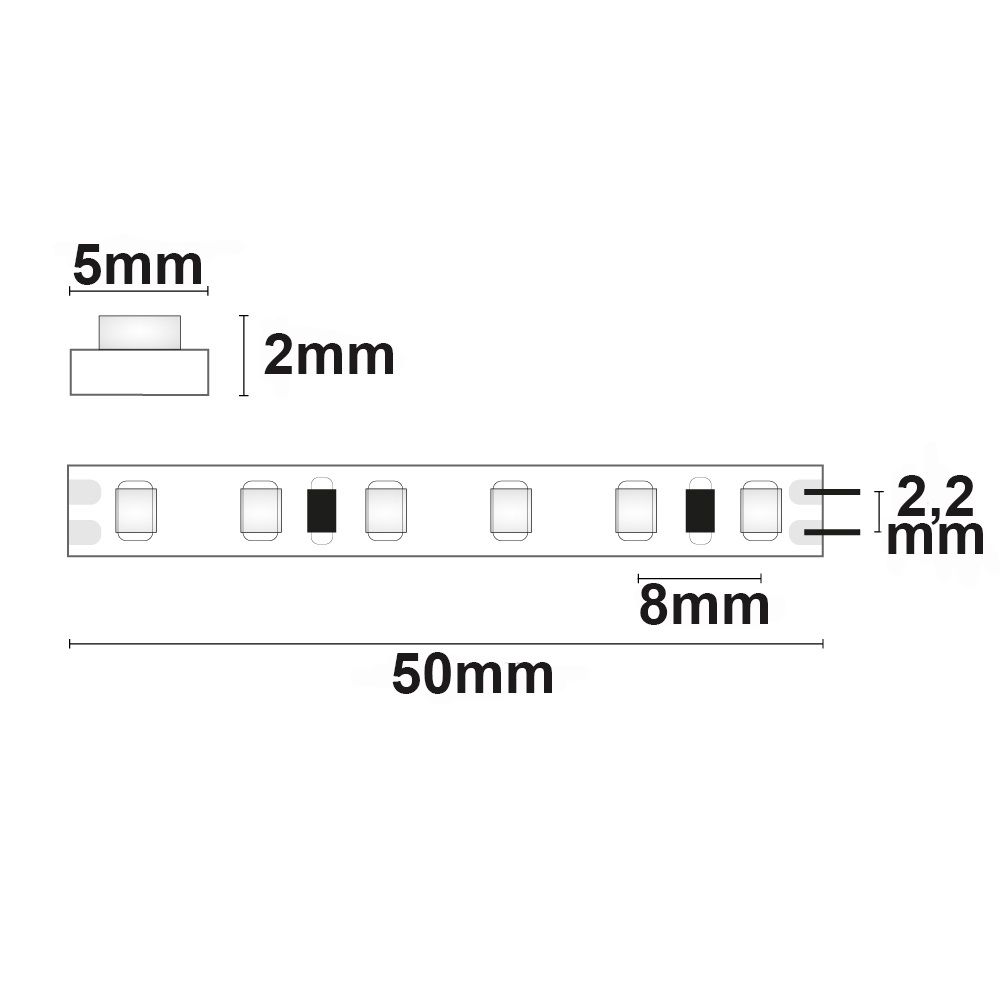 ISOLED LED CRI930 MICRO Flexband, 24V DC, 9,6W, IP20, 3000K, 5m Rolle, 120 LED/m - 4