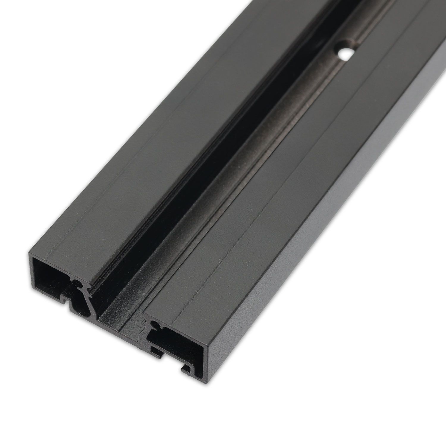 ISOLED Gardinenprofil Curtain10 ONE, schwarz RAL9005, 200cm - 2
