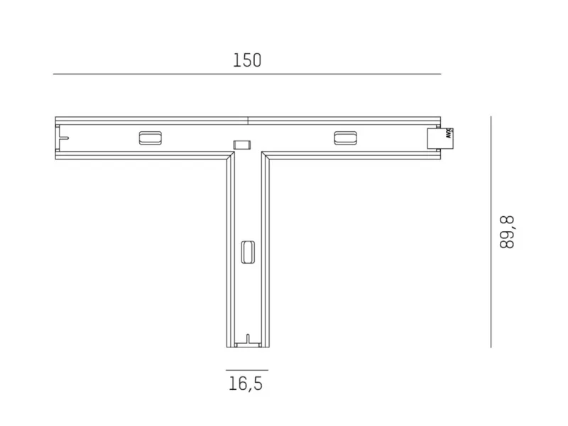 Molto Luce MAGNETICS T-VERBINDER (schwarz) - Produktbild 2