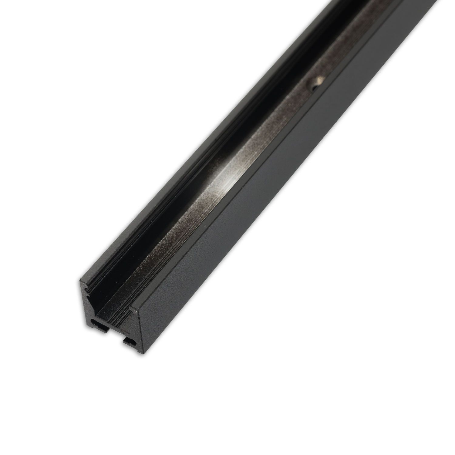 ISOLED Gardinenprofil Curtain10 ONE FLAT, schwarz RAL 9005, 200cm - 2
