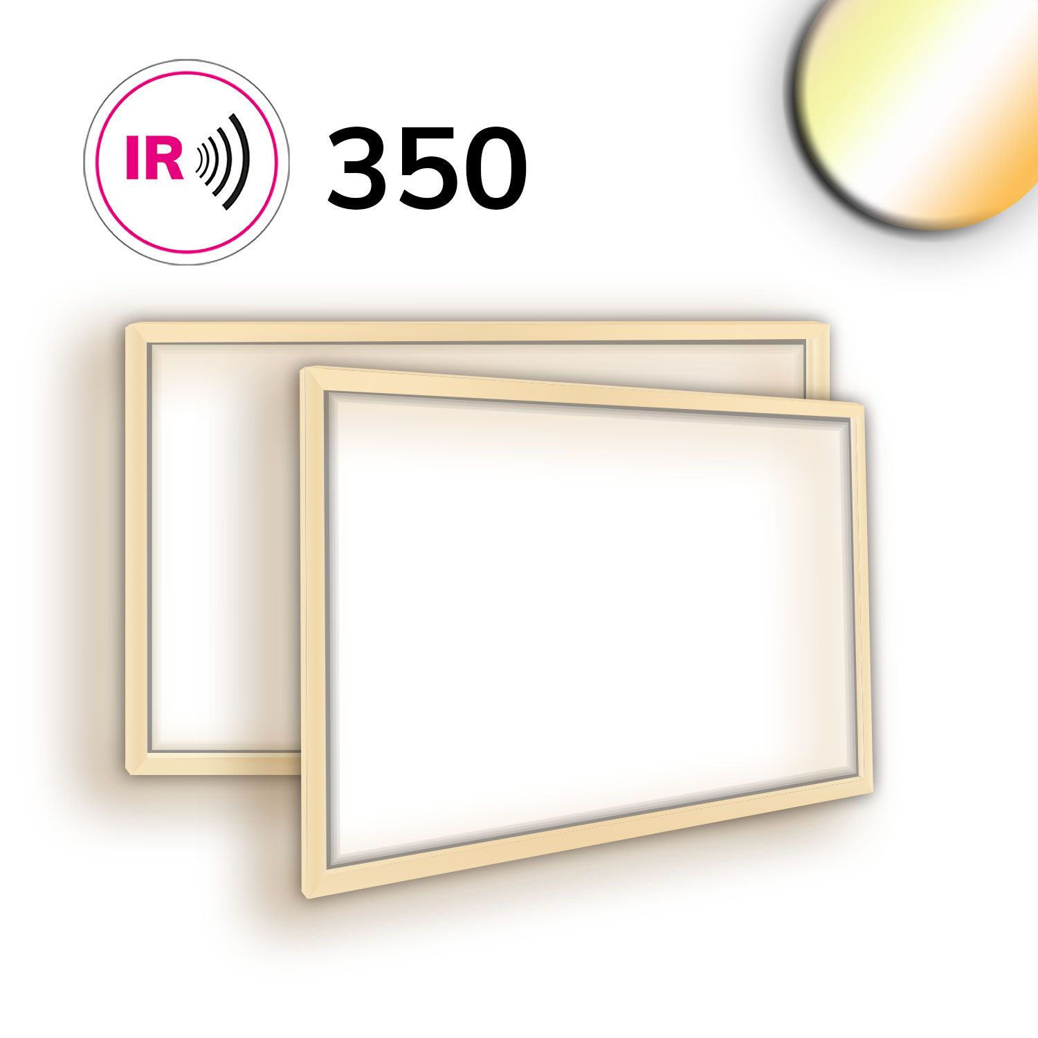 ISOLED LED Leuchtrahmen H25, Innenformat 500x800mm, 54W, weißdynamisch, CRI92 ISOLED LED Leuchtrahmen H25, Innenformat 500x800mm, 54W, weißdynamisch, CRI92 - 1