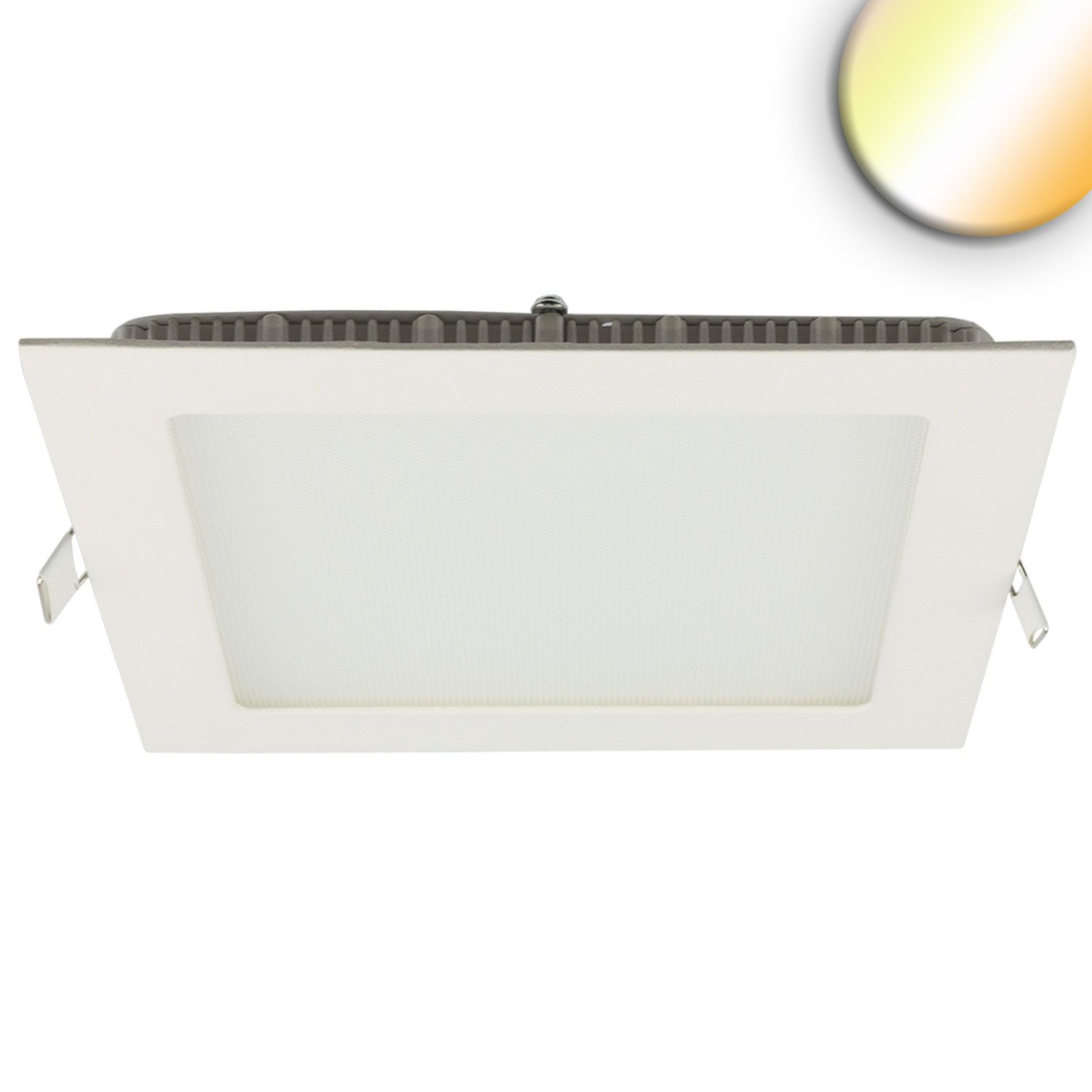 ISOLED LED Downlight, 24W, eckig ultraflach weiß, 300x300mm, ColorSwitch 3000|3500|4000K, dimmbar - 1