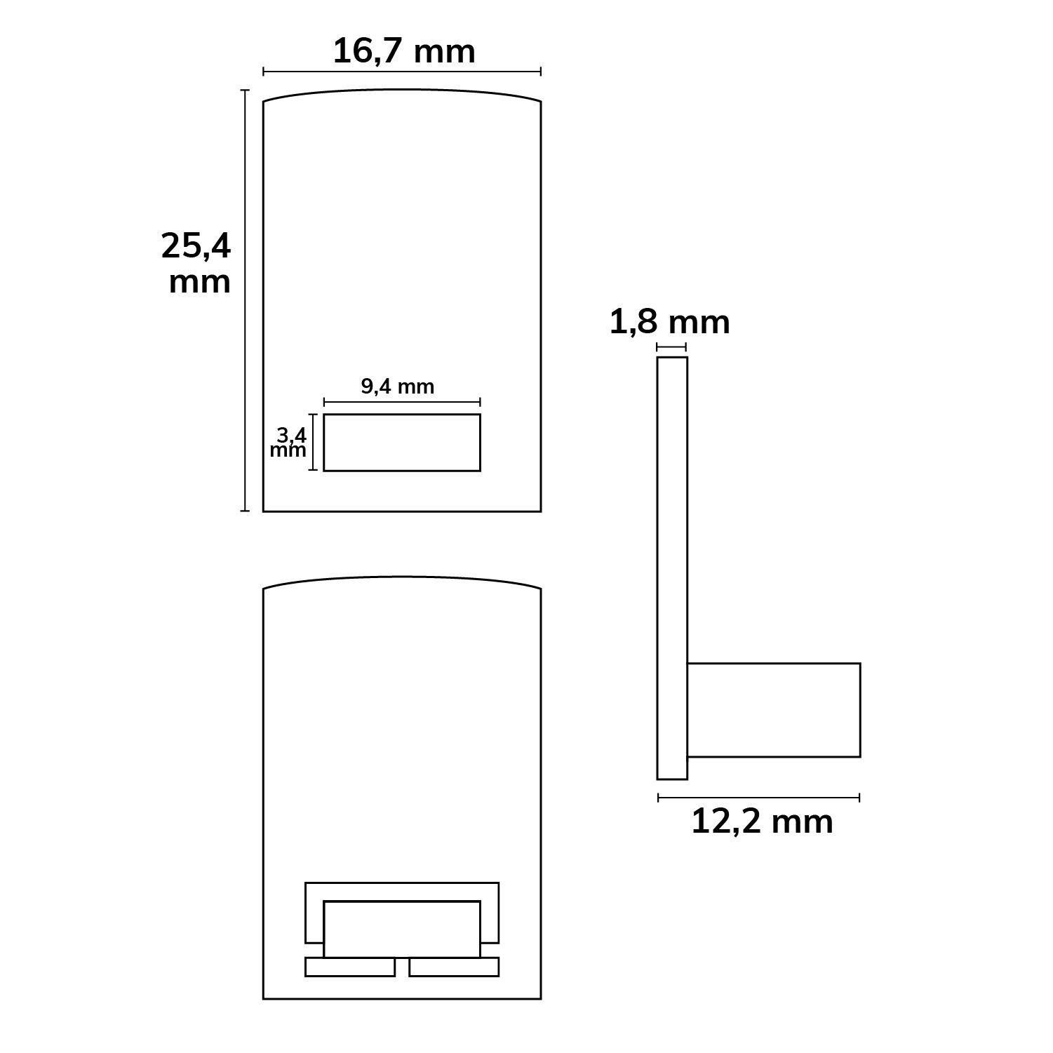 ISOLED Endkappe EC17 für SURF12 RAIL inkl. COVER4, mit Kabelausgang, PVC, grauweiß - 2