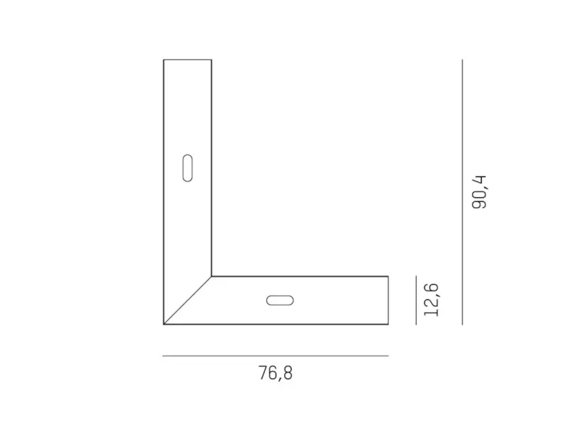 Molto Luce MAGNETICS ECKVERBINDER LINKS (schwarz) - 2
