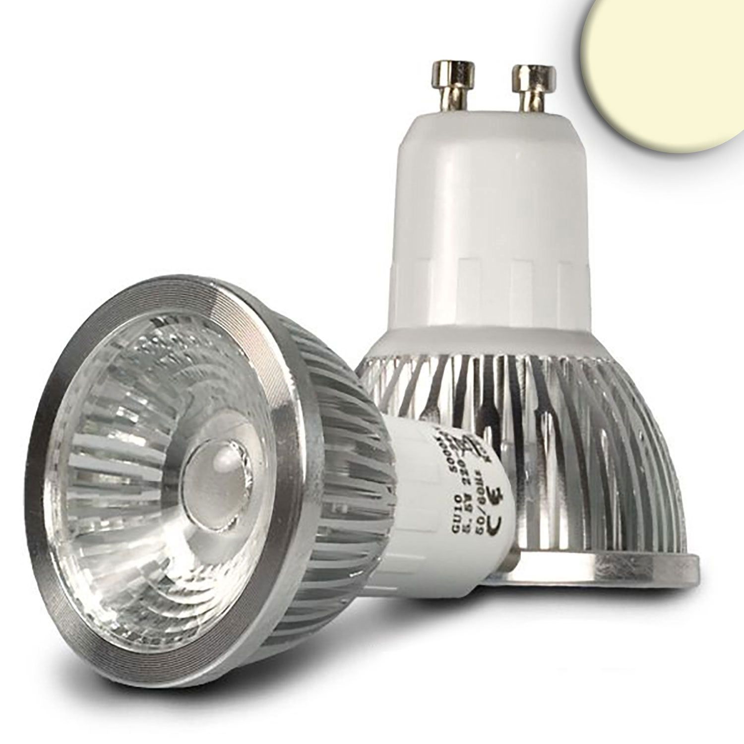ISOLED GU10 LED Strahler 5,5W COB, 70°, warmweiß, dimmbar - 1