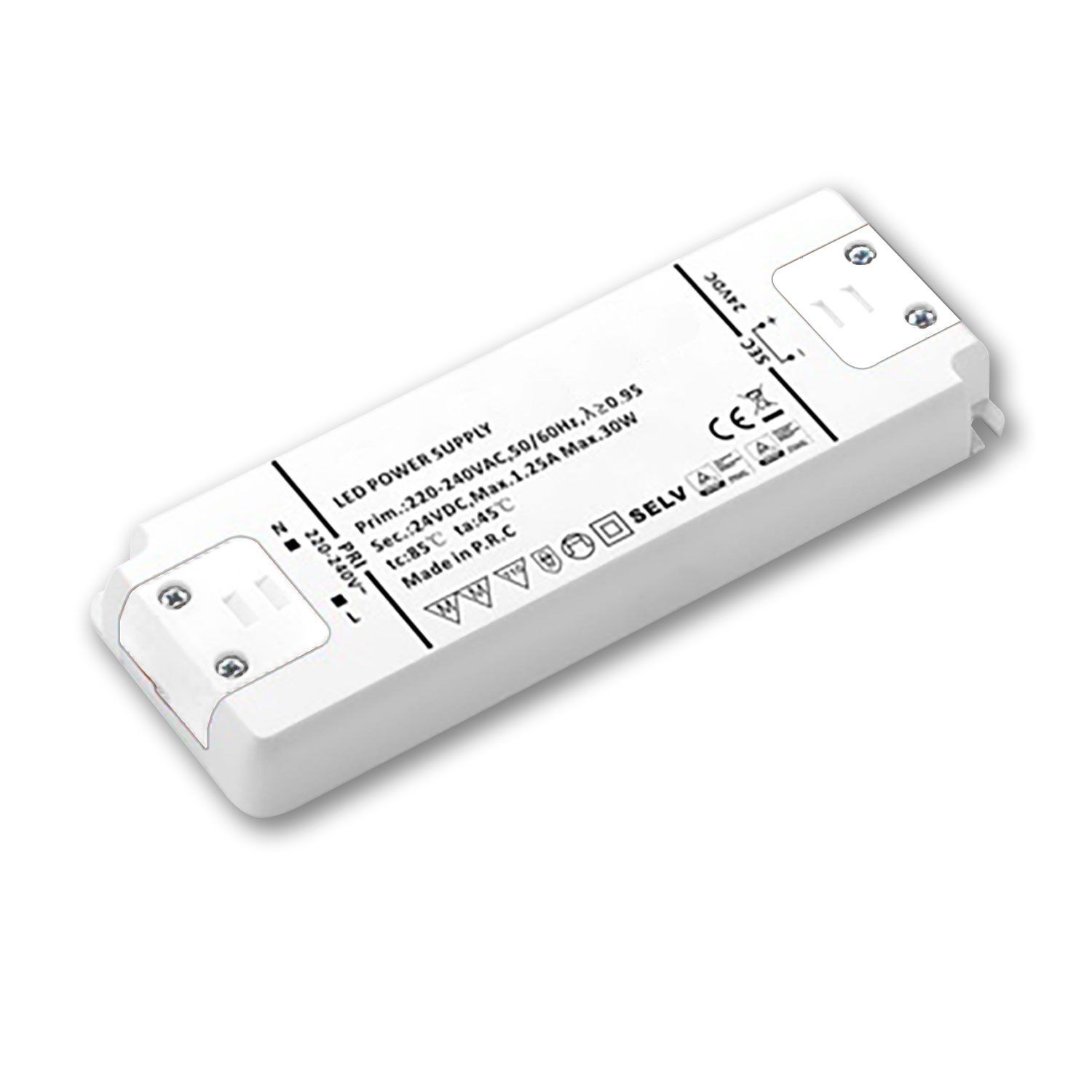 ISOLED LED Trafo 24V/DC, 0-30W, SELV, ultraflach ISOLED LED Trafo 24V/DC, 0-30W, SELV, ultraflach - 1